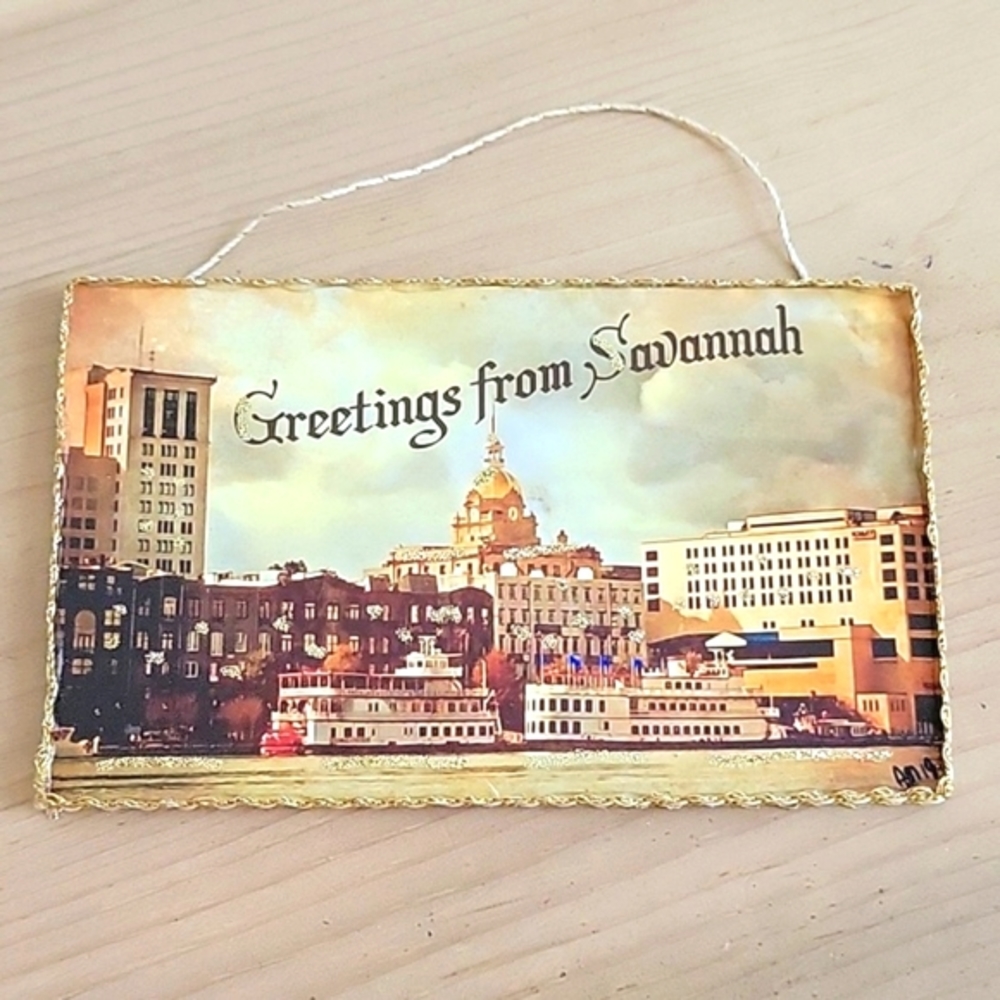 Greetings from Savannah Vintage Wall Decor